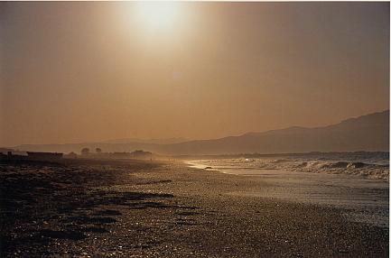 Beautifil beach on the North coast of Crete.