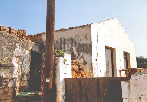 Front house entrance steps, kitchen and house fronts.